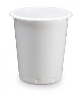ACCESSOIRES - Corbeilles - Corbeille à papier SIMPLY 13 l ronde blanche