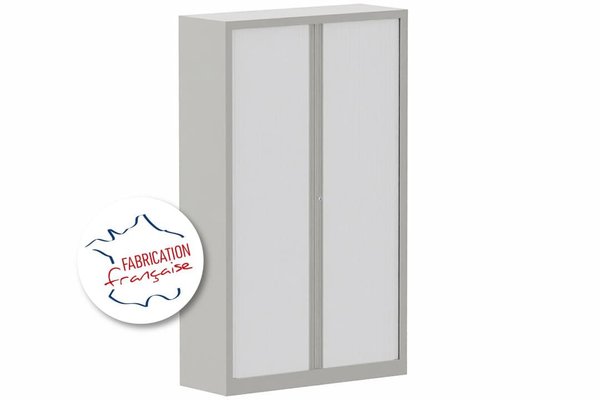 [Pas de famille] - [Pas de sous famille] - Armoire à rideaux H198xL120cm 4 tablettes