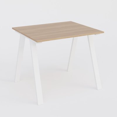 [Pas de famille] - [Pas de sous famille] - Table Keops Métal 140x120 cm de profondeur et hauteur 109 cm . Plateau épaisseur 25mm.