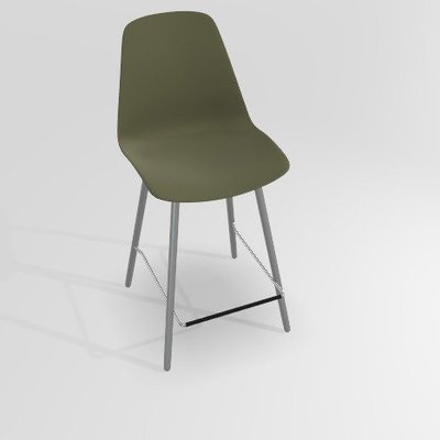 CHAISES ET TABOURETS - Pour tables hauteur 90 cm - PETALE Chaise haute L.46xP.51.5xH.101.5cm-hauteur assise 65.5cm