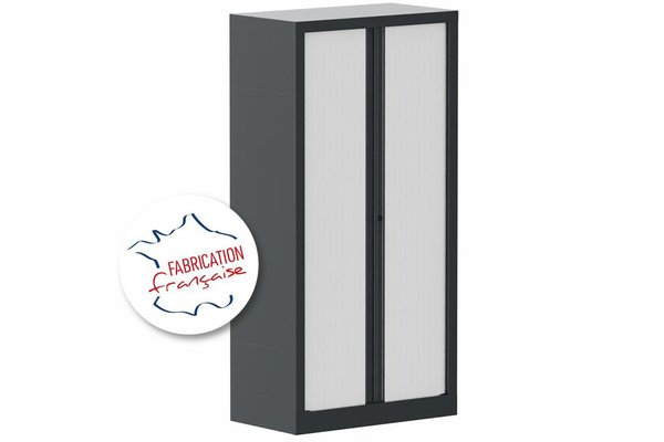 [Pas de famille] - [Pas de sous famille] - Armoire à rideaux H136xL120cm 3 tablettes
