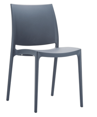 POLYPROPYLENE - CHAISES  - Chaise NEW-YORK - polypropylène renforcé de fibre de verre. Usage intérieur et extérieur, coloris anthracite