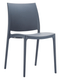 Chaise NEW-YORK - polypropylène renforcé de fibre de verre. Usage intérieur et extérieur, coloris anthracite