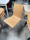 Chaise de cafétariat structure chromée 4 pieds coque bois hêtre