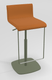 COCKTAIL Tabouret -Finitions : MOSAIC ORANGE (M320) / PIETEMENT EPOXY : structure coloris VERT BRONZE MAT (EP60)