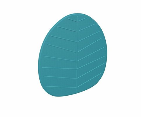 PANNEAUX ACOUSTIQUES - Pour plafond ou mur suspendu - LEAF panneau acoustique mural L.106xH.113cm ép.3cm, crochets livrés, coloris turquoise