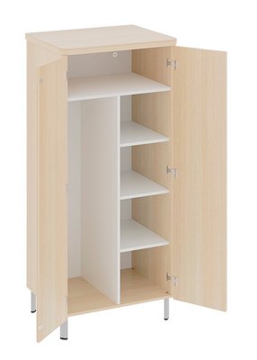 SCOLAIRE - Se Reposer - Armoire DANAÉ SIGNATURE 2 portes 1/2 penderie et lingerie méla. pièt. époxy - L83xP65xH180 cm - Gris RAL 9006