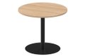 Table ronde diamètre 90cm sur pied colonne hêtre /noir