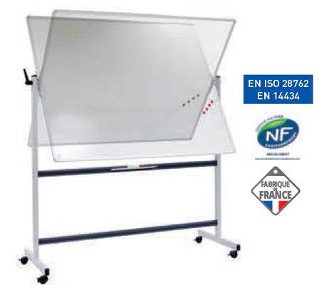 [Pas de famille] - [Pas de sous famille] - Tableau rotatif horizontal émail H.120xL.200cm (ht totale de 185 à 200cm) - PRIX HORS INSTALLATION