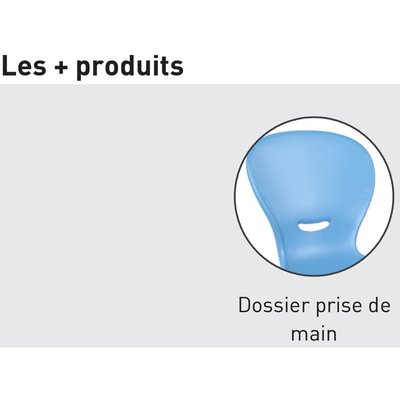 SCOLAIRE - Apprendre - Chaise HAVA 4 pieds - T5