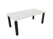 X4 Table de bureau 200x100cm sur pieds noir/ blanc - sur délai