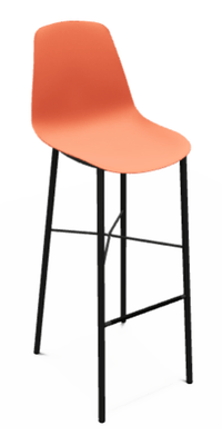 CHAISES ET TABOURETS - Pour tables hauteurs 105 ou 110 cm - DIXIE Chaise haute L.44xP.52xH.117cm-hauteur assise 80cm