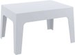 BAHAMAS-Table basse 70cmx50cm en polypropylène recyclable-Finition blanc