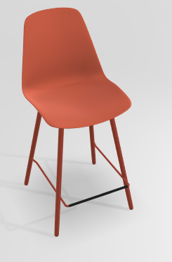 CHAISES ET TABOURETS - Pour tables hauteur 90 cm - PETALE Chaise haute L.46xP.51.5xH.101.5cm-hauteur assise 65.5cm