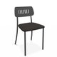 HARMONY Chaise L.42.5xP.48xH.76.5cm-hauteur assise 46cm