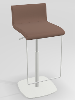 CHAISES ET TABOURETS - Réglables en hauteur - COCKTAIL Tabouret -Finitions : MOSAIC PINK (M330) / PIETEMENT EPOXY : structure coloris BLANC MAT (EP91)