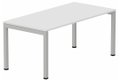 Module départ table composable 140x80cm blanc/ aluminium - sur délai