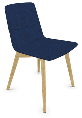 FAUTEUILS/POUFS - 4 pieds bois - MELODY chaise 4 pieds bois frêne naturel