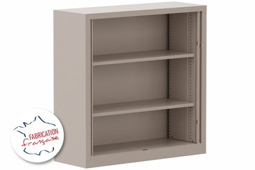 [Pas de famille] - [Pas de sous famille] - Armoire à rideaux H120xL120cm 2 tablettes