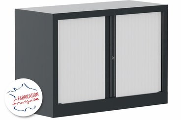 [Pas de famille] - [Pas de sous famille] - Armoire à rideaux H69,5xL100cm 1 tablette