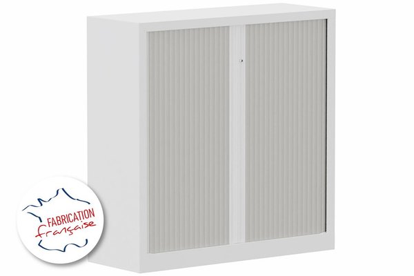 [Pas de famille] - [Pas de sous famille] - Armoire à rideaux H120xL120cm 2 tablettes