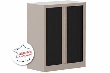 [Pas de famille] - [Pas de sous famille] - Armoire à rideaux H100xL80cm 2 tablettes