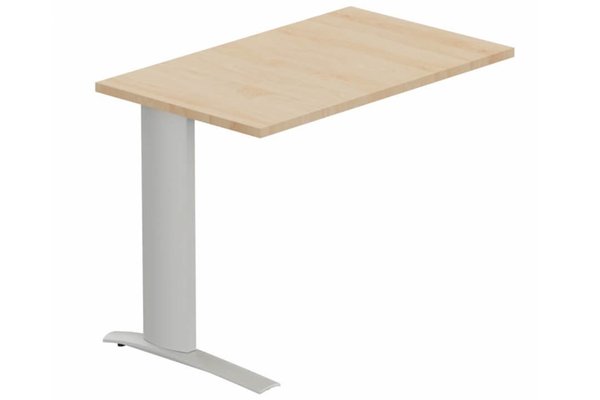 Gamme K1 - Extensions - Plans droits - Retour sur pied, 100x60cm, Hêtre/Aluminium