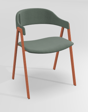 CHAISES ET TABOURETS - Pour tables standards, ht 75 cm, piétement 4 pieds - POPEYE Chaise L.53xP.43xH.77.5cm-hauteur assise 46cm