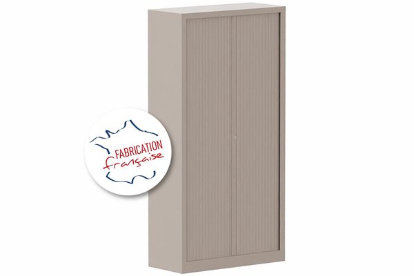 [Pas de famille] - [Pas de sous famille] - Armoire à rideaux H198xL100cm 4 tablettes