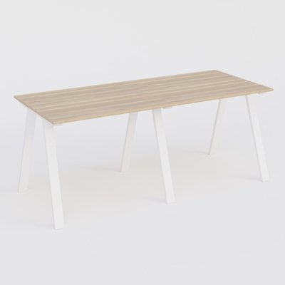 [Pas de famille] - [Pas de sous famille] - Table Keops Métal 280x120 cm de profondeur et hauteur 109 cm . Plateau épaisseur 25mm.