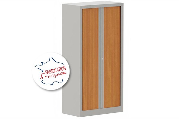 [Pas de famille] - [Pas de sous famille] - Armoire à rideaux H136xL120cm 3 tablettes