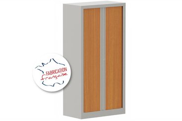 [Pas de famille] - [Pas de sous famille] - Armoire à rideaux H136xL120cm 3 tablettes