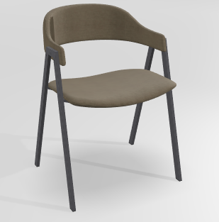 CHAISES ET TABOURETS - Pour tables standards, ht 75 cm, piétement 4 pieds - POPEYE Chaise L.53xP.43xH.77.5cm-hauteur assise 46cm