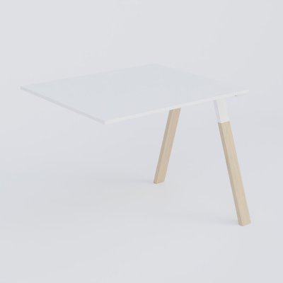 [Pas de famille] - [Pas de sous famille] - Table Keops Bois extension supplémentaire 140x120 cm de profondeur et hauteur 109 cm . Plateau épaisseur 25mm.