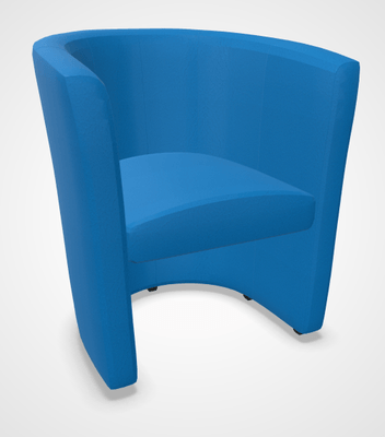 CANAPES - 1 place - CLUB fauteuil 1 place, vinyle VALENCIA coloris bleu (VLP)