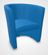 CLUB fauteuil 1 place, vinyle VALENCIA coloris bleu (VLP)