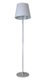 CUP  Lampadaire abat jour forme conique tissu BLANC  pietement fin -Haut 155cm