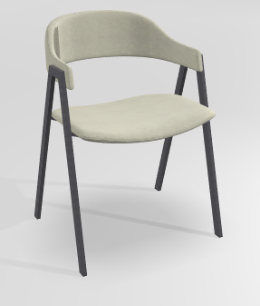 CHAISES ET TABOURETS - Pour tables standards, ht 75 cm, piétement 4 pieds - POPEYE Chaise L.53xP.43xH.77.5cm-hauteur assise 46cm