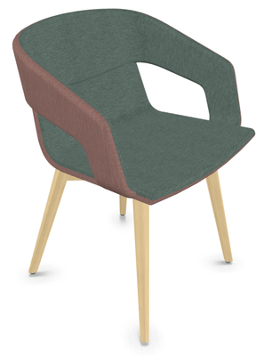FAUTEUILS/POUFS - 4 pieds bois - MELODY fauteuil 4 pieds bois frêne naturel