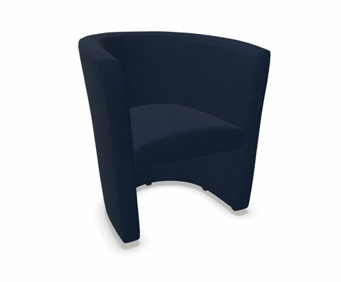 CANAPES - 1 place - CLUB fauteuil 1 place, tissu STEP coloris bleu foncé