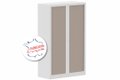 Armoire à rideaux H160xL100cm 3 tablettes