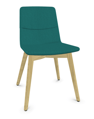 FAUTEUILS/POUFS - 4 pieds bois - MELODY chaise 4 pieds bois frêne naturel