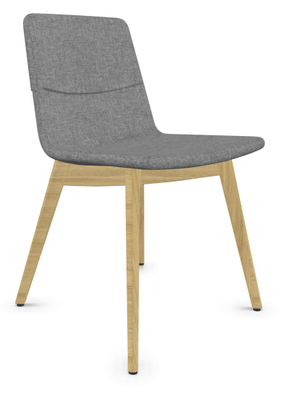 FAUTEUILS/POUFS - 4 pieds bois - MELODY chaise 4 pieds bois frêne naturel