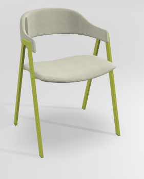 CHAISES ET TABOURETS - Pour tables standards, ht 75 cm, piétement 4 pieds - POPEYE Chaise L.53xP.43xH.77.5cm-hauteur assise 46cm