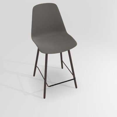 CHAISES ET TABOURETS - Pour tables hauteur 90 cm - PETALE Chaise haute L.46xP.51.5xH.101.5cm-hauteur assise 65.5cm