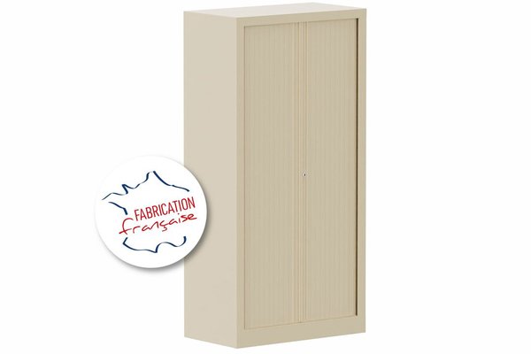 [Pas de famille] - [Pas de sous famille] - Armoire à rideaux H136xL120cm 3 tablettes