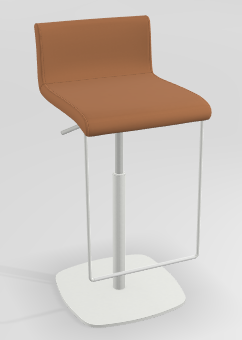 CHAISES ET TABOURETS - Réglables en hauteur - COCKTAIL Tabouret -Finitions : MOSAIC OCRE (M318) / PIETEMENT EPOXY : structure coloris BLANC MAT (EP91)