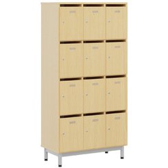 SCOLAIRE - Apprendre - Meuble à courrier BIP BOP 12 portes - L90xP45xH185 cm