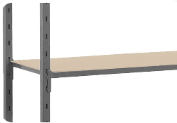 RAYONNAGES POLYVALENTS - Charges légères - Tablette isorel L.77xP.36cm pour rayonnage tubulaire