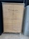 Armoire porte battantes hauteur 190 cm largeur 120 cm portes hêtre miel
